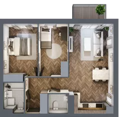 3 pokoje, mieszkanie 64,17 m², piętro 7, oferta nr M67, Osiedle Św. Barbary, Tarnobrzeg, Siarkowiec, ul. Świętej Barbary 9a