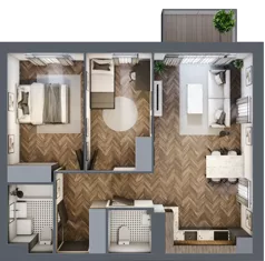 3 pokoje, mieszkanie 64,17 m², parter, oferta nr M4, Osiedle Św. Barbary, Tarnobrzeg, Siarkowiec, ul. Świętej Barbary 9a
