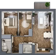 3 pokoje, mieszkanie 64,15 m², piętro 3, oferta nr M31, Osiedle Św. Barbary, Tarnobrzeg, Siarkowiec, ul. Świętej Barbary 9a