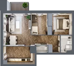 3 pokoje, mieszkanie 63,61 m², parter, oferta nr M85, Osiedle Św. Barbary, Tarnobrzeg, Siarkowiec, ul. Świętej Barbary 9a