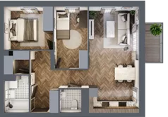 3 pokoje, mieszkanie 62,57 m², piętro 1, oferta nr M89, Osiedle Św. Barbary, Tarnobrzeg, Siarkowiec, ul. Świętej Barbary 9a