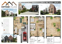 Dom 189,56 m², oferta nr B1B2, Cottage Village, Łazy, ul. Szklarniowa