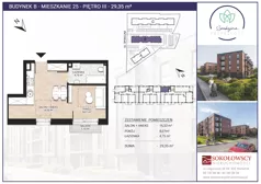 1 pokój, mieszkanie 29,35 m², piętro 3, oferta nr B25, Spokojna Przyszłość, Białystok, Młodych, ul. Spokojna