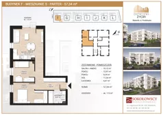 3 pokoje, mieszkanie 57,08 m², piętro 2, oferta nr H17, Symfonia Życia etap II, Białystok, Zawady, ul. Produkcyjna