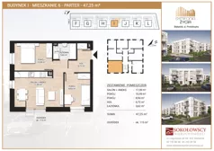 3 pokoje, mieszkanie 46,93 m², piętro 2, oferta nr F13, Symfonia Życia etap II, Białystok, Zawady, ul. Produkcyjna