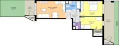 3 pokoje, mieszkanie 60,07 m², parter, oferta nr 10-17, Osiedle Bella Vista etap VI, Kielce, Ostra Górka, ul. Generała Andersa / Domki