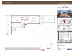 3 pokoje, mieszkanie 57,61 m², piętro 1, oferta nr 8-5, Osiedle Bella Vista etap VI, Kielce, Ostra Górka, ul. Generała Andersa / Domki
