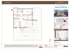 3 pokoje, mieszkanie 64,56 m², parter, oferta nr 10-19, Osiedle Bella Vista etap VI, Kielce, Ostra Górka, ul. Generała Andersa / Domki