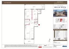 3 pokoje, mieszkanie 66,87 m², piętro 1, oferta nr 10-21, Osiedle Bella Vista etap VI, Kielce, Ostra Górka, ul. Generała Andersa / Domki