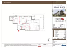 3 pokoje, mieszkanie 61,61 m², piętro 1, oferta nr 10-22, Osiedle Bella Vista etap VI, Kielce, Ostra Górka, ul. Generała Andersa / Domki