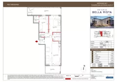 3 pokoje, mieszkanie 66,87 m², piętro 1, oferta nr 10-5, Osiedle Bella Vista etap VI, Kielce, Ostra Górka, ul. Generała Andersa / Domki