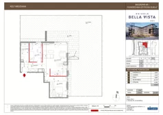 3 pokoje, mieszkanie 63,80 m², parter, oferta nr 11-1, Osiedle Bella Vista etap VI, Kielce, Ostra Górka, ul. Generała Andersa / Domki