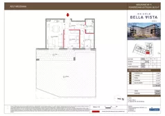 3 pokoje, mieszkanie 46,15 m², parter, oferta nr 8-17, Osiedle Bella Vista etap VI, Kielce, Ostra Górka, ul. Generała Andersa / Domki