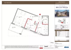 2 pokoje, mieszkanie 45,50 m², piętro 1, oferta nr 8-22, Osiedle Bella Vista etap VI, Kielce, Ostra Górka, ul. Generała Andersa / Domki