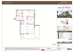 3 pokoje, mieszkanie 62,28 m², piętro 2, oferta nr 8-24, Osiedle Bella Vista etap VI, Kielce, Ostra Górka, ul. Generała Andersa / Domki