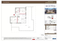 3 pokoje, mieszkanie 49,86 m², piętro 3, oferta nr 8-28, Osiedle Bella Vista etap VI, Kielce, Ostra Górka, ul. Generała Andersa / Domki