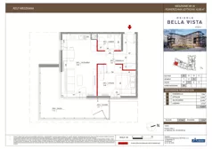 2 pokoje, mieszkanie 42,66 m², piętro 1, oferta nr 8-36, Osiedle Bella Vista etap VI, Kielce, Ostra Górka, ul. Generała Andersa / Domki