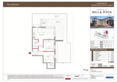 3 pokoje, mieszkanie 49,89 m², parter, oferta nr 8-4, Osiedle Bella Vista etap VI, Kielce, Ostra Górka, ul. Generała Andersa / Domki