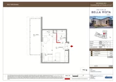 1 pokój, mieszkanie 25,13 m², piętro 1, oferta nr 8-6, Osiedle Bella Vista etap VI, Kielce, Ostra Górka, ul. Generała Andersa / Domki