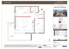 3 pokoje, mieszkanie 62,26 m², piętro 1, oferta nr 9-11, Osiedle Bella Vista etap VI, Kielce, Ostra Górka, ul. Generała Andersa / Domki