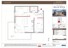 3 pokoje, mieszkanie 62,26 m², piętro 3, oferta nr 9-23, Osiedle Bella Vista etap VI, Kielce, Ostra Górka, ul. Generała Andersa / Domki