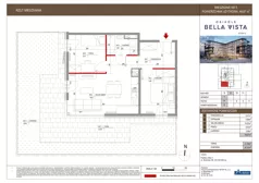 3 pokoje, mieszkanie 49,87 m², parter, oferta nr 9-5, Osiedle Bella Vista etap VI, Kielce, Ostra Górka, ul. Generała Andersa / Domki