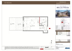 1 pokój, mieszkanie 25,13 m², parter, oferta nr 8-2, Osiedle Bella Vista etap VI, Kielce, Ostra Górka, ul. Generała Andersa / Domki