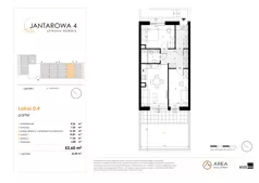3 pokoje, apartament 53,60 m², parter, oferta nr 0.4, Jantarowa 4, Ustronie Morskie, ul. Jantarowa 4