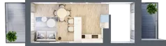 2 pokoje, apartament 39,85 m², parter, oferta nr A.0.2, Cisha, Dziwnów, ul. Kaprala Koniecznego 3