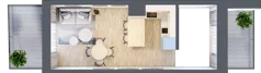 2 pokoje, mieszkanie 40,43 m², parter, oferta nr A.0.3, Cisha, Dziwnów, ul. Kaprala Koniecznego 3