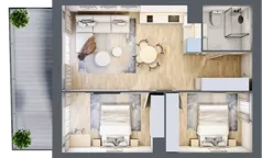 3 pokoje, mieszkanie 49,75 m², piętro 1, oferta nr A.1.12, Cisha, Dziwnów, ul. Kaprala Koniecznego 3