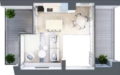 3 pokoje, apartament 49,22 m², parter, oferta nr B.0.1, Cisha, Dziwnów, ul. Kaprala Koniecznego 3