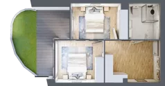 3 pokoje, apartament 62,69 m², parter, oferta nr B.0.2, Cisha, Dziwnów, ul. Kaprala Koniecznego 3