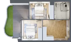 3 pokoje, apartament 58,51 m², parter, oferta nr C.0.4, Cisha, Dziwnów, ul. Kaprala Koniecznego 3