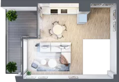 3 pokoje, apartament 58,51 m², parter, oferta nr C.0.4, Cisha, Dziwnów, ul. Kaprala Koniecznego 3
