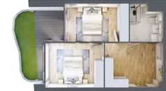 3 pokoje, apartament 66,41 m², parter, oferta nr B.0.4, Cisha, Dziwnów, ul. Kaprala Koniecznego 3
