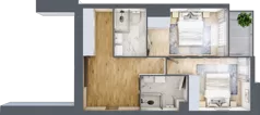 3 pokoje, apartament 81,08 m², parter, oferta nr C.0.2, Cisha, Dziwnów, ul. Kaprala Koniecznego 3