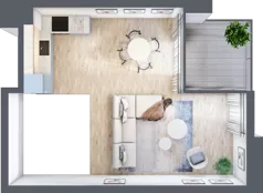 3 pokoje, mieszkanie 58,51 m², parter, oferta nr C.0.4, Cisha, Dziwnów, ul. Kaprala Koniecznego 3