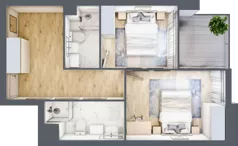 3 pokoje, apartament 70,28 m², parter, oferta nr C.0.5, Cisha, Dziwnów, ul. Kaprala Koniecznego 3