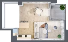 3 pokoje, apartament 70,28 m², parter, oferta nr C.0.5, Cisha, Dziwnów, ul. Kaprala Koniecznego 3