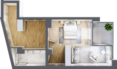 3 pokoje, apartament 71,07 m², parter, oferta nr C.0.6, Cisha, Dziwnów, ul. Kaprala Koniecznego 3