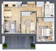 3 pokoje, apartament 50,11 m², piętro 3, oferta nr G56, Piano Park bud. G, Suwałki, Czarnoziem, ul. Witolda "Rotmistrza" Pileckiego