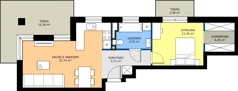 2 pokoje, mieszkanie 48,78 m², piętro 2, oferta nr 13, Piano Park bud. H, Suwałki, Czarnoziem, ul. Witolda "Rotmistrza" Pileckiego 5A