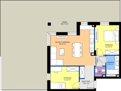 3 pokoje, mieszkanie 62,34 m², parter, oferta nr 29, Piano Park bud. H, Suwałki, Czarnoziem, ul. Witolda "Rotmistrza" Pileckiego 5A