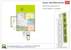 2 pokoje, mieszkanie 48,50 m², parter, oferta nr T6/m, Bielański Zaułek, Piekary, Piekary 604