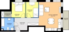 3 pokoje, mieszkanie 56,58 m², piętro 2, oferta nr M8, Vela Park Budynek 6, Rumia, Biała Rzeka, ul. Jęczmienna
