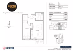 2 pokoje, mieszkanie 45,55 m², piętro 2, oferta nr 13, Como Park, Starogard Gdański, ul. Selmanowicza „Zagończyka”