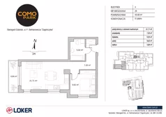 2 pokoje, mieszkanie 43,56 m², piętro 4, oferta nr 29, Como Park, Starogard Gdański, ul. Selmanowicza „Zagończyka”