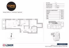 3 pokoje, mieszkanie 61,29 m², piętro 4, oferta nr 31, Como Park, Starogard Gdański, ul. Selmanowicza „Zagończyka”