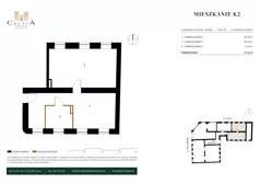 2 pokoje, mieszkanie 61,12 m², parter, oferta nr K-2, Kamienica Stary Rynek, Koło, ul. Stary Rynek